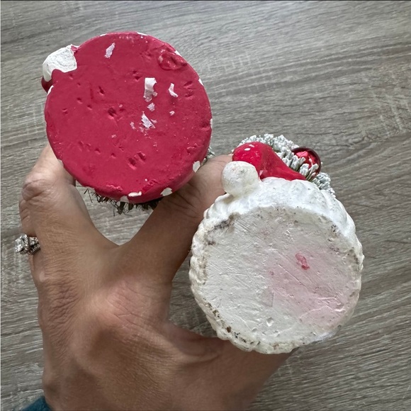 Retro Inspired Christmas Tree Bottle Brush Mugs Santa & Snowman Decor - Picture 6 of 6